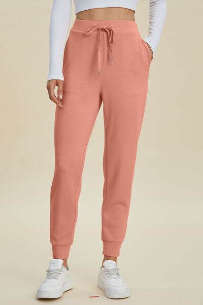 Basic Bae Full Size Air Scuba Drawstring High Waist Joggers - Hovatok