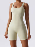 Basic Bae Ribbed Sleeveless Active Romper - Hovatok
