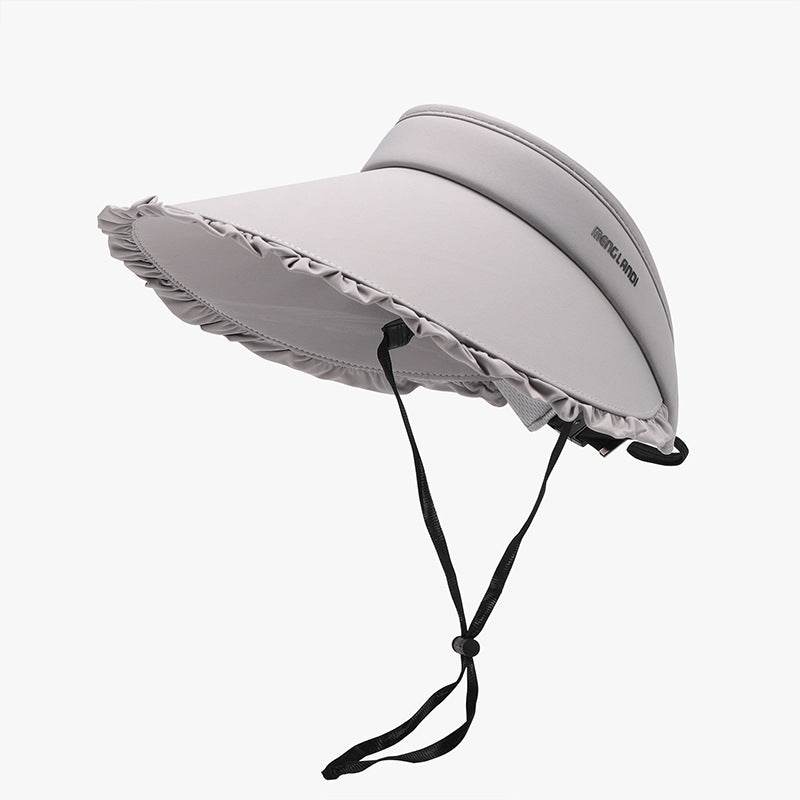 Frill Adjustable Ice Silk Sun Hat - Hovatok