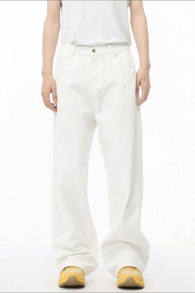 Wide Leg Jeans with Pockets - Hovatok
