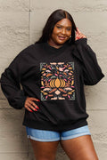 Simply Love Full Size Graphic Dropped Shoulder Sweatshirt - Hovatok