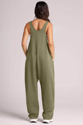 Lovelet Wide Strap Jumpsuit with Pockets - Hovatok