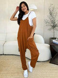 Double Take Full Size Sleeveless V-Neck Pocketed Jumpsuit - Hovatok