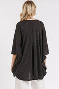Mittoshop Open Front Batwing Sleeve Cardigan - Hovatok