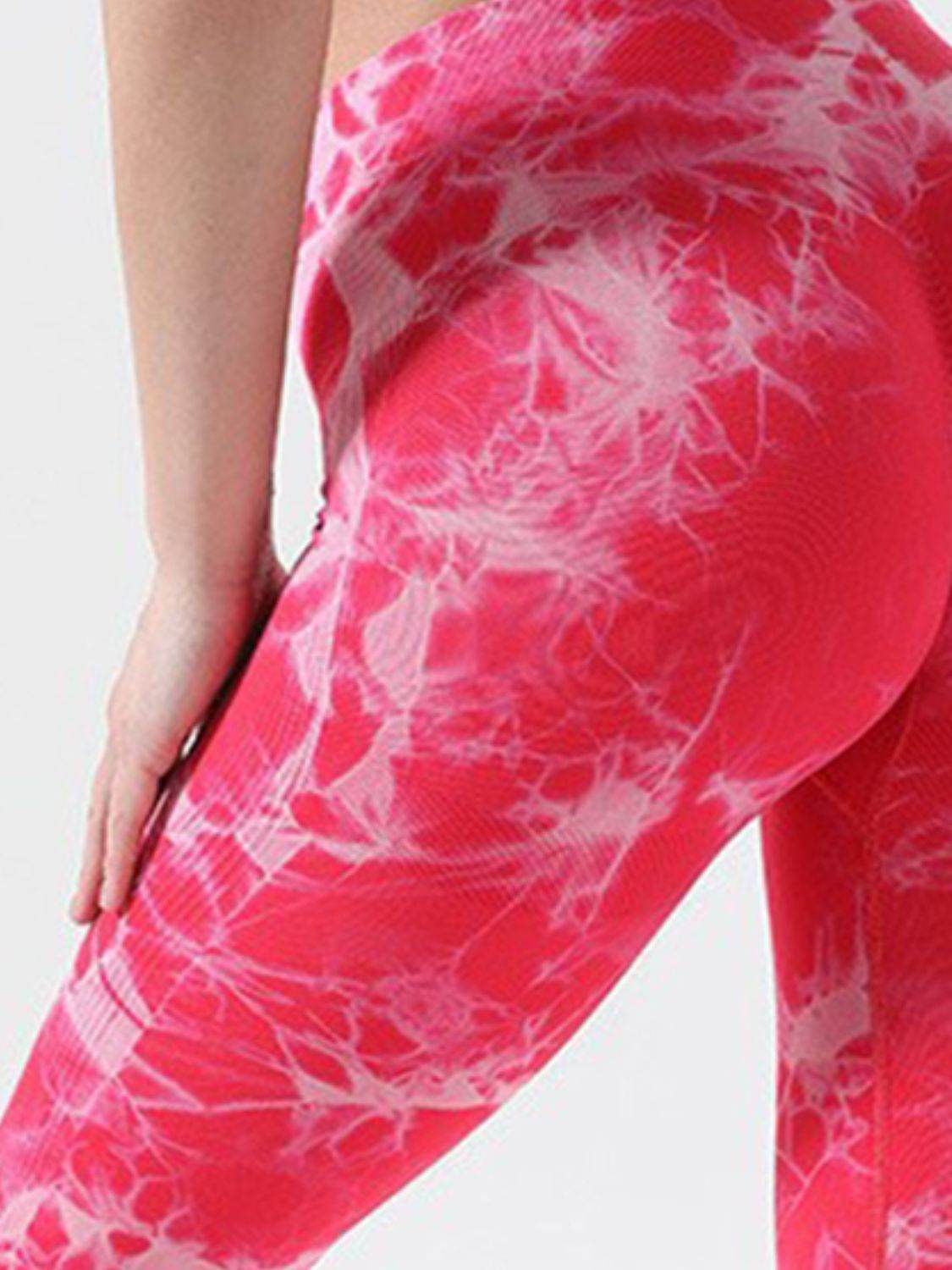 Tie-Dye High Waist Active Leggings - Hovatok