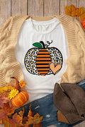 Pumpkin Graphic Round Neck Short Sleeve T-Shirt - Hovatok
