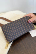 PU Leather Plaid Wallet - Hovatok