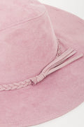 Fame Braided Faux Suede Hat - Hovatok