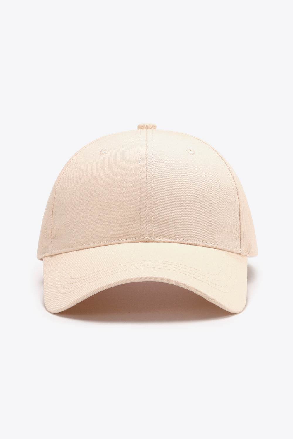 Plain Adjustable Cotton Baseball Cap - Hovatok