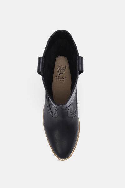 Beast Fashion Butterfly Cut Detail Point Toe Boots - Hovatok