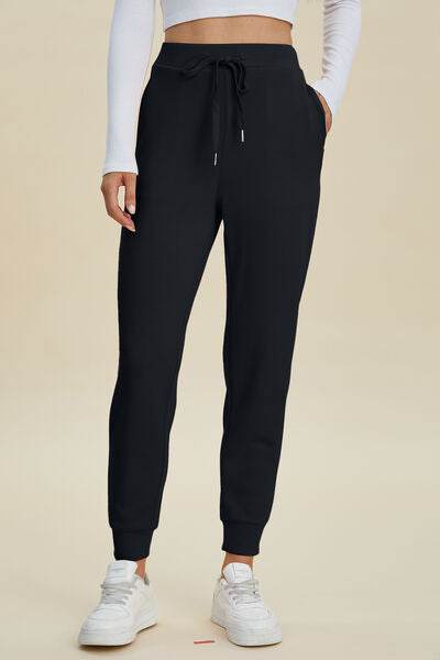 Basic Bae Full Size Air Scuba Drawstring High Waist Joggers - Hovatok