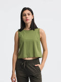 Millennia Round Neck Cropped Active Tank - Hovatok