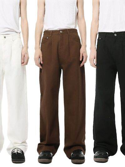 Mid Rise Men's Jeans with Pockets - Hovatok