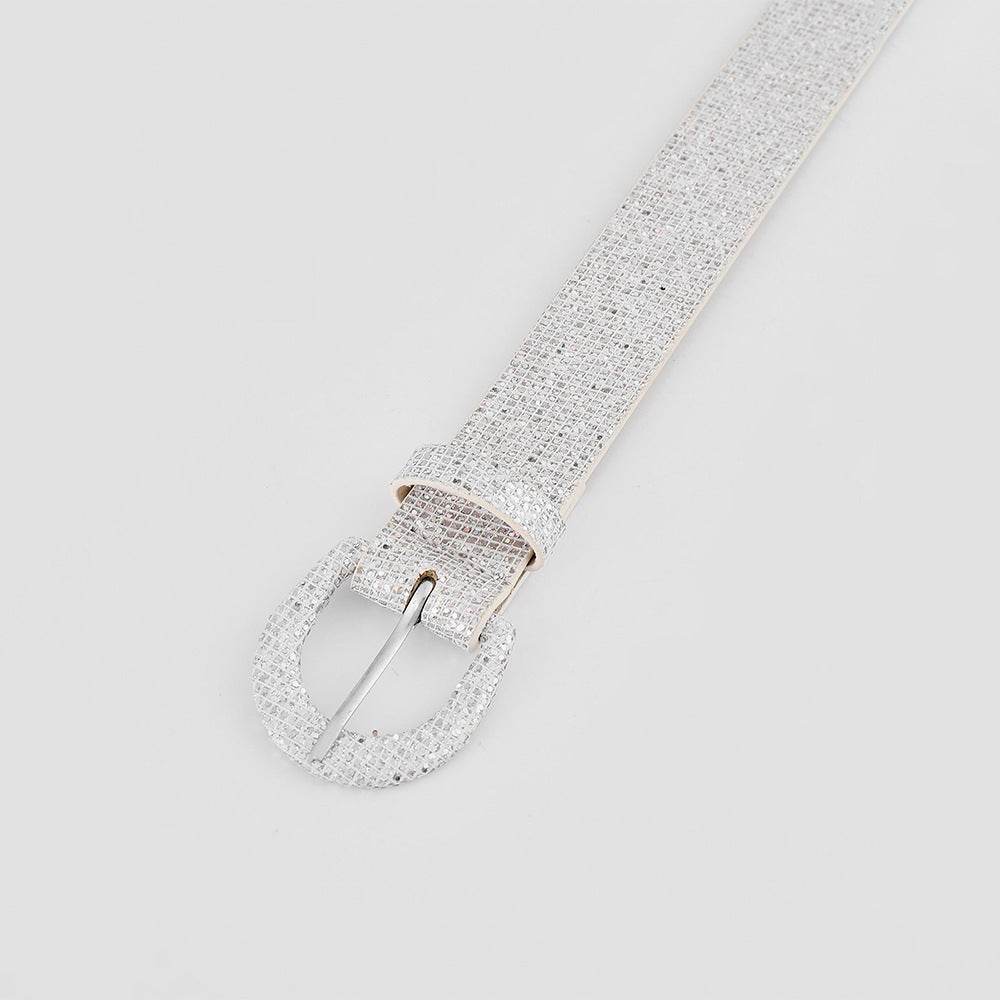 Sequin PU Leather Belt - Hovatok