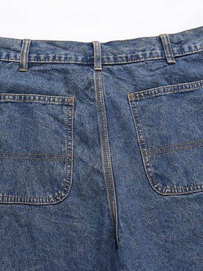 Men's Washed Denim Bermuda Shorts - Hovatok