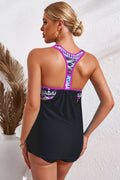 Chevron Stripe Racerback Swim Tank - Hovatok