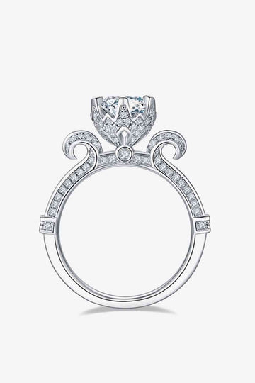 Adored 1 Carat Moissanite 925 Sterling Silver Ring - Hovatok