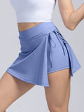 High Waist Active Skort with Pockets - Hovatok