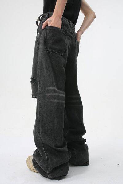 Distressed Jeans with Pockets - Hovatok