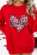 Valentine's Day BE MINE Heart Long Sleeve Sweatshirt - Hovatok