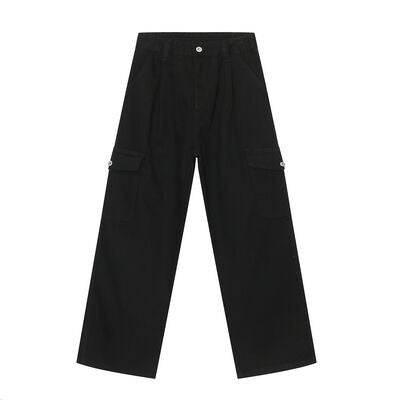 Wide Leg Jeans with Pockets - Hovatok