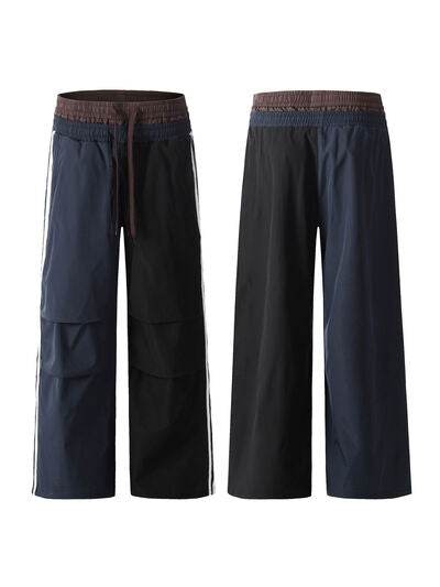 Men's Double-Waisted Straight-Leg Cargo Pants - Hovatok