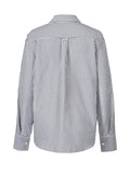 Devine Striped Collared Neck Long Sleeve Shirt - Hovatok