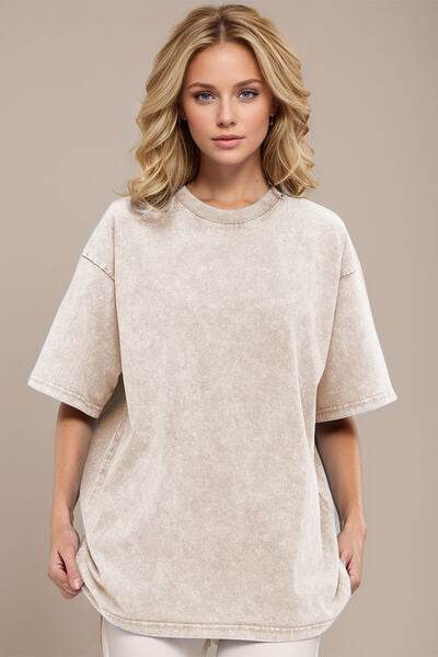 Basic Bae Round Neck Half Sleeve T-Shirt - Hovatok