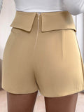 Perfee Pleated High Rise Shorts - Hovatok