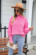 Angel Wings Turtle Neck Long Sleeve Pullover Sweater - Hovatok