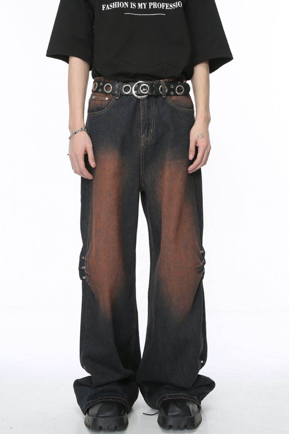 Wide Leg Jeans with Pockets - Hovatok