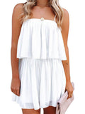 Ruched Spaghetti Strap Romper - Hovatok