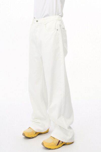 Wide Leg Jeans with Pockets - Hovatok