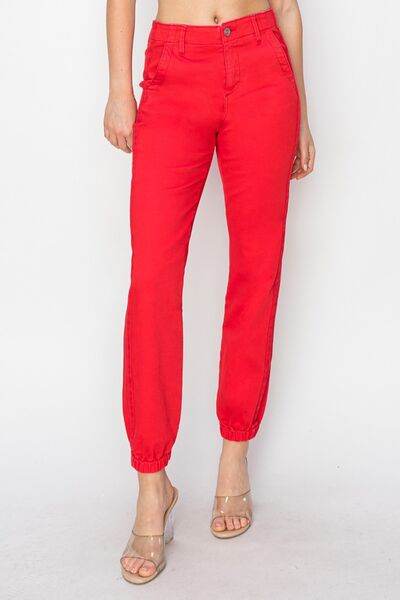 RISEN Full Size High Waisted Jogger Jeans - Hovatok