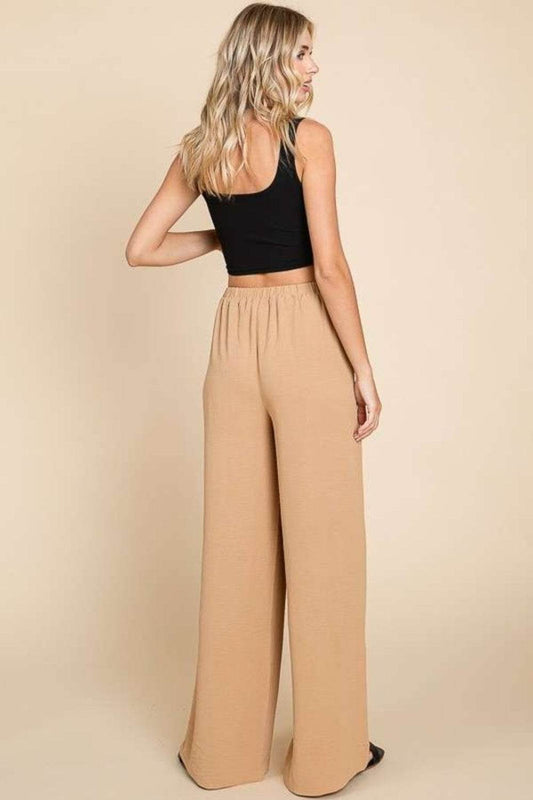 Culture Code Full Size High Waist Wide Leg Cargo Pants - Hovatok