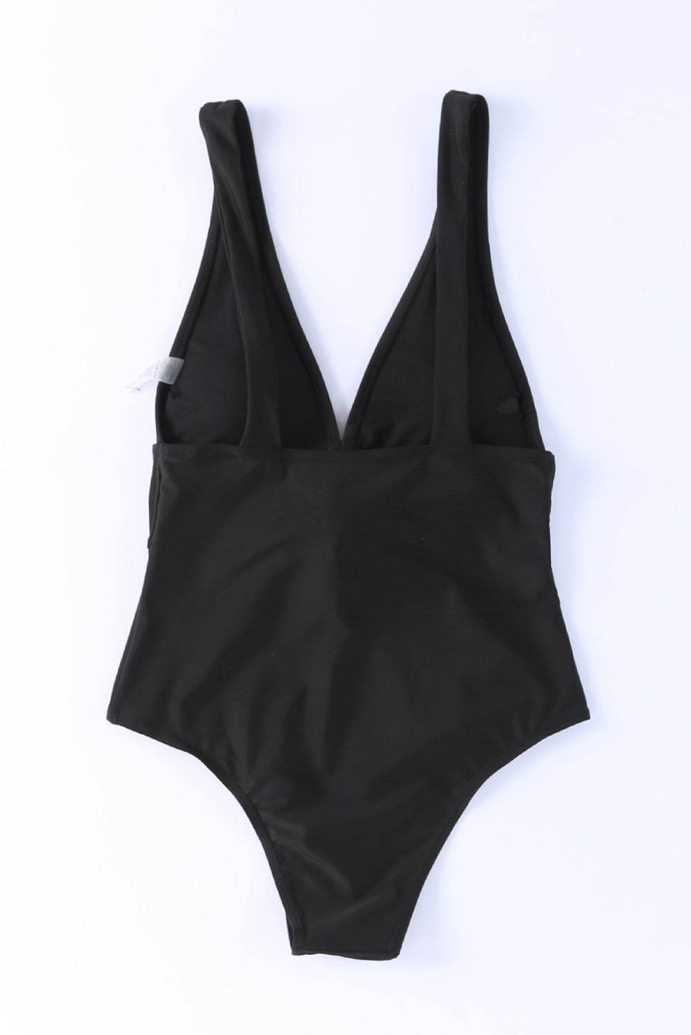 Plunge Wide Strap One-Piece Swimwear - Hovatok