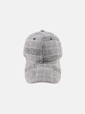 Plaid Adjustable Cotton Baseball Cap - Hovatok