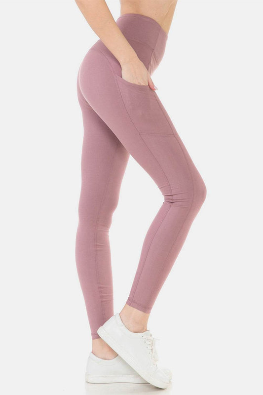 Leggings Depot Wide Waistband High Waist Leggings - Hovatok