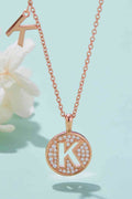 Adored Moissanite K to T Pendant Necklace - Hovatok
