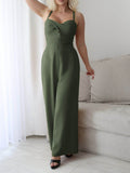 Devine Tie Back Backless Crisscross Jumpsuit - Hovatok