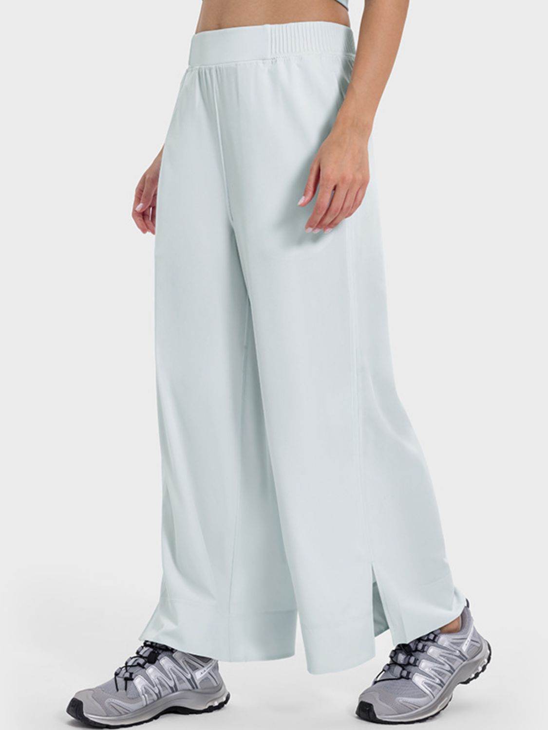 Millennia Slit Wide Leg Active Pants - Hovatok