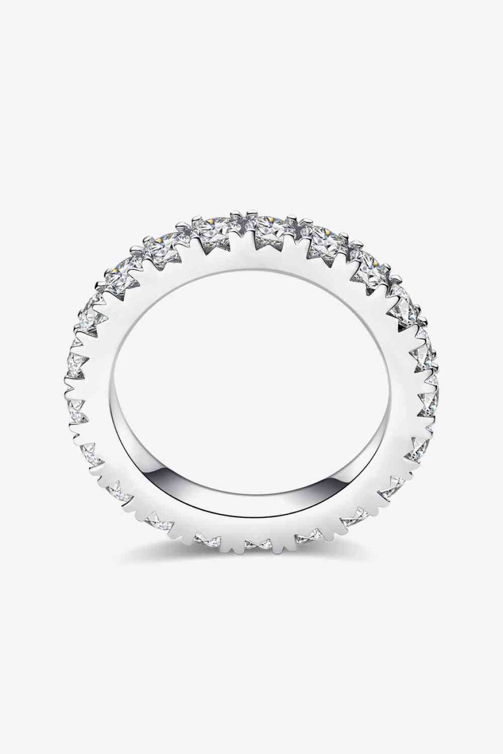 Adored 2.3 Carat Moissanite 925 Sterling Silver Eternity Ring - Hovatok