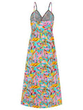 Twisted Printed V-Neck Cami Dress - Hovatok