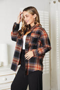 Mandy Plaid Dropped Shoulder Shirt - Hovatok