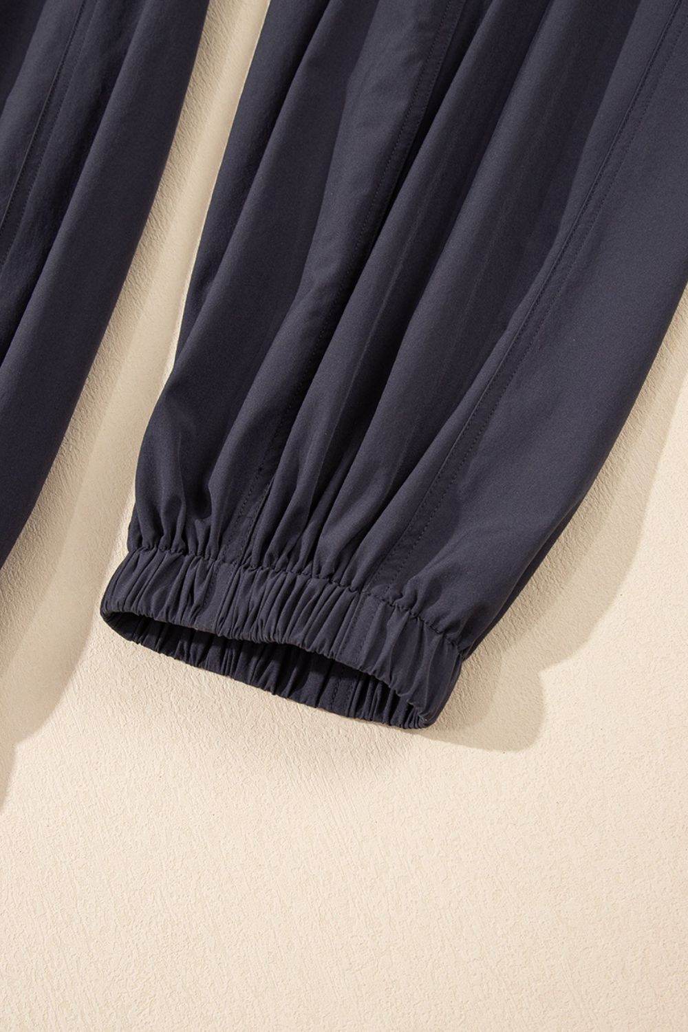 Cutout Square Neck Wide Strap Active Jumpsuit - Hovatok