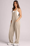 Lovelet Wide Strap Jumpsuit with Pockets - Hovatok