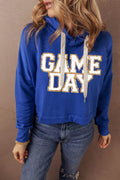 GAME DAY Drawstring Long Sleeve Hoodie - Hovatok