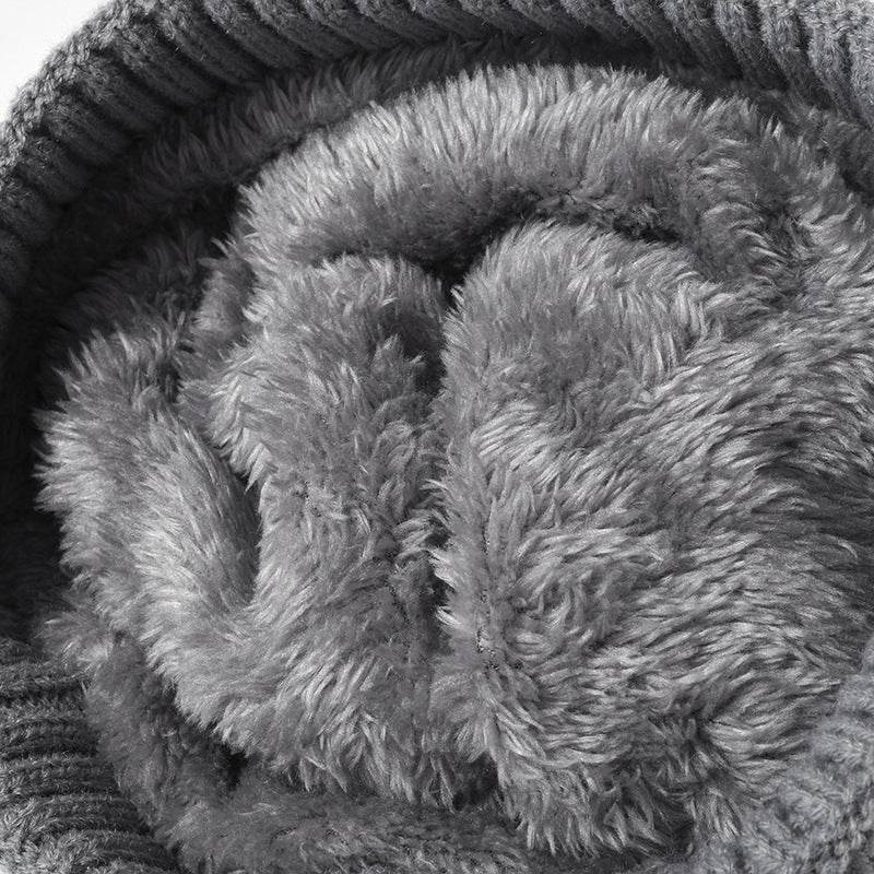 Cable Knit Solid Color Hat with Pompom - Hovatok