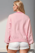 Double Take Full Size Nutcracker Sequin Bow Decor Cardigan - Hovatok