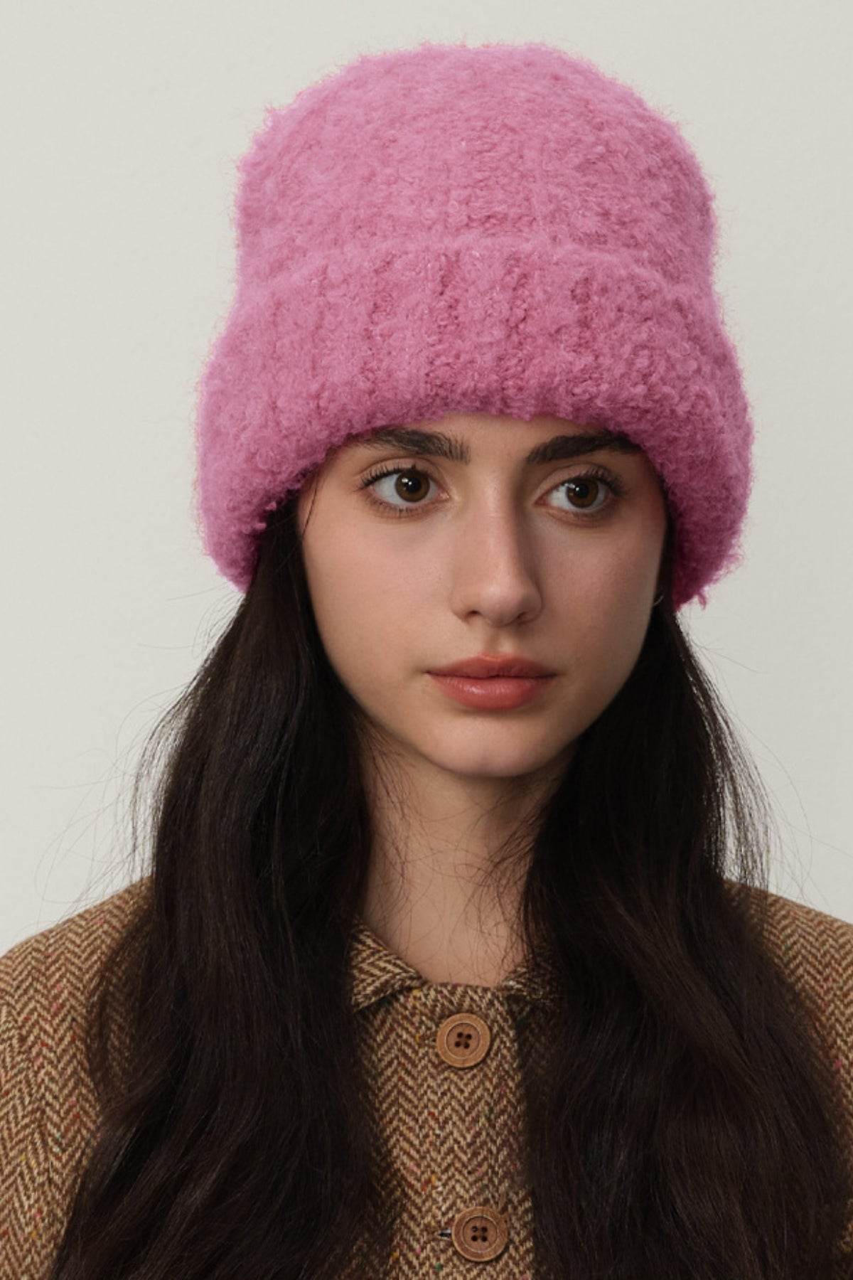 Solid Color Thermal Knit Hat - Hovatok